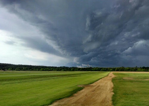 Storm rolls in at Super-Sod Cartersville Farm