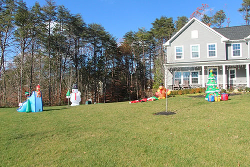 Lawn Care for Inflatables and Fireworks During Winter Holidays