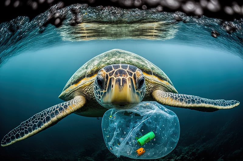 microplastic from artificial turf in water