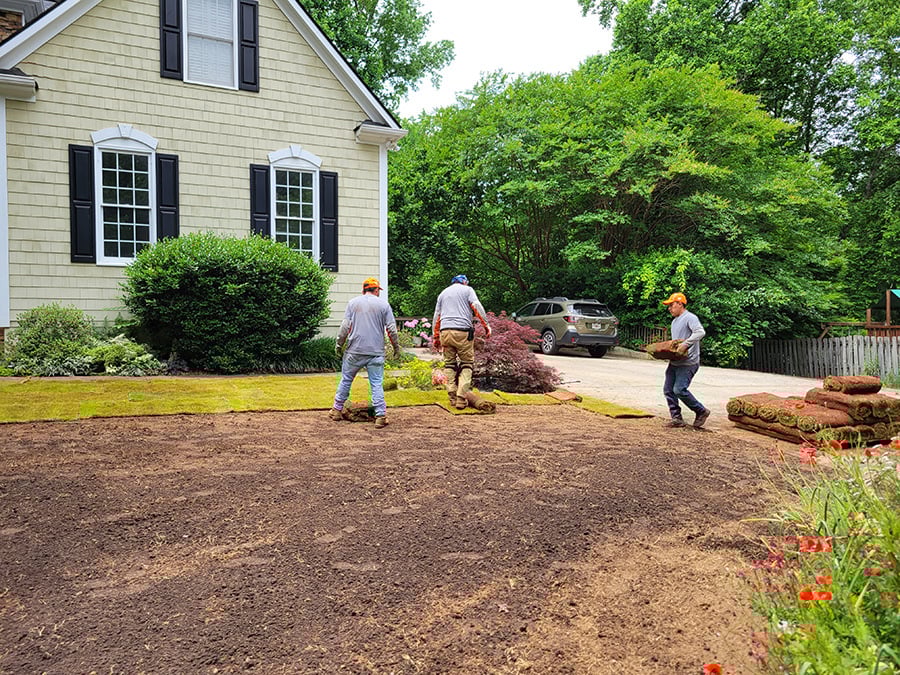 preparing-soil-with-compost-for-sod-installation3