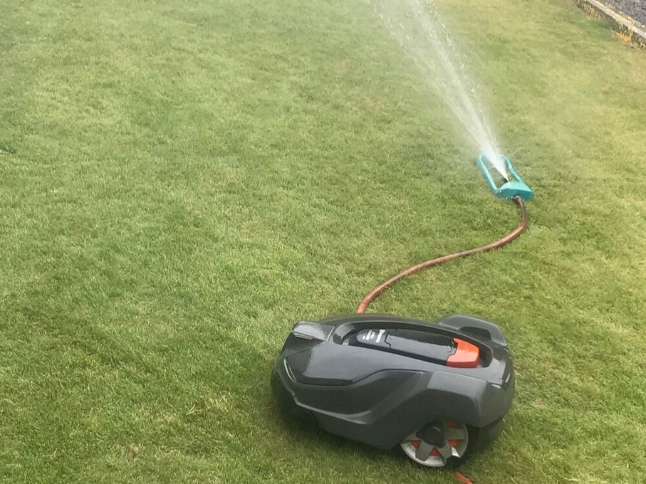 how to care for your lawn when its hot robotic mower