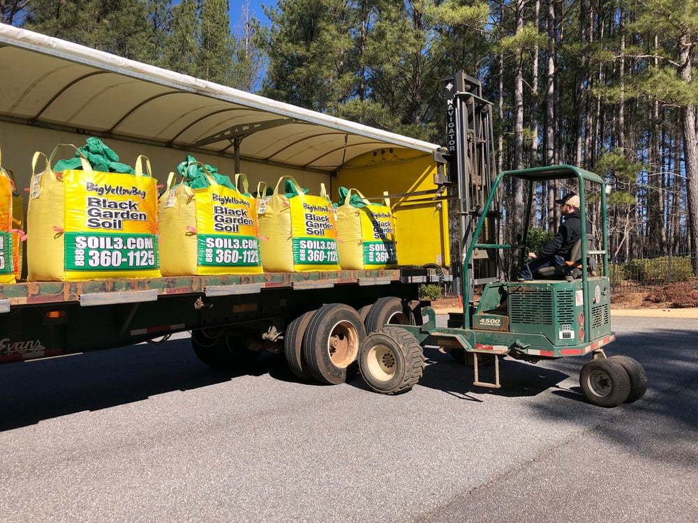 Soil³ getting loaded on the truck 