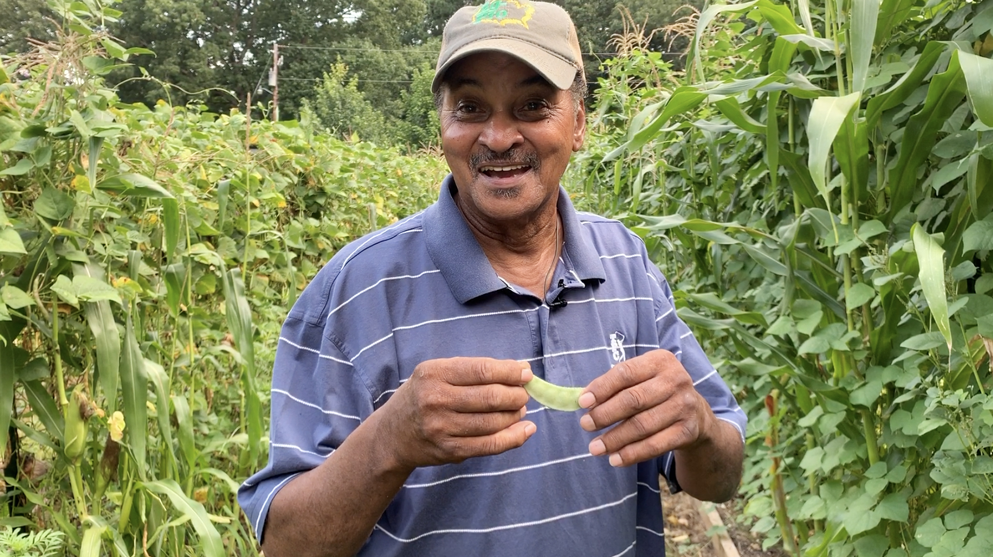 Robert with his Indian Butter Beans